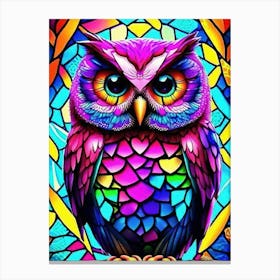 Mosaic Owl Canvas Print