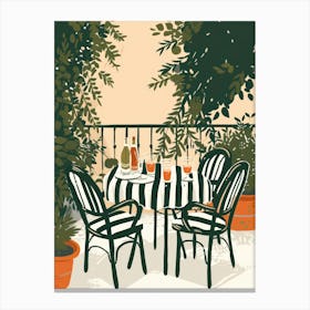 Aperitivo Time In Italy Canvas Print