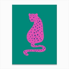 Pink Cheetah Canvas Print