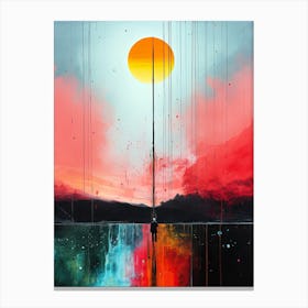 Sunrise world abstraction Canvas Print