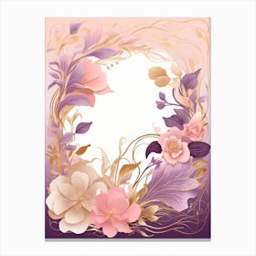 Floral Frame 11 Canvas Print