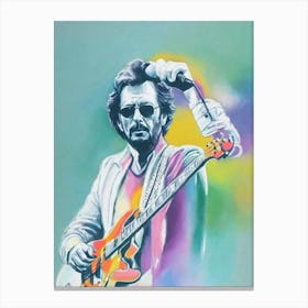 Eric Clapton Colourful Illustration Canvas Print