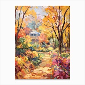 Autumn Gardens Painting Dumbarton Oaks Usa 3 Canvas Print