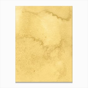 Mustard Watercolor Texture Canvas Print