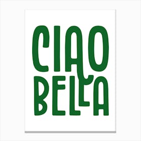 Italian Ciao Bella Poster, Amalfi Coast Vespa Art, La Dolce Vita Wall Decor Print Canvas Print