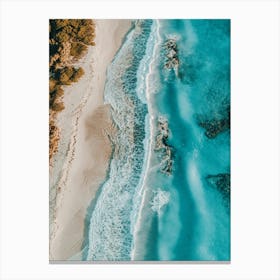 Aerial View Of A Beach 115 Canvas Print