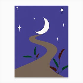 Night Road Canvas Print