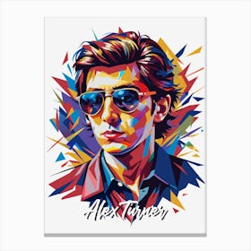 Alex Turner All 02 Portrait Music WPAP Pop Art Canvas Print