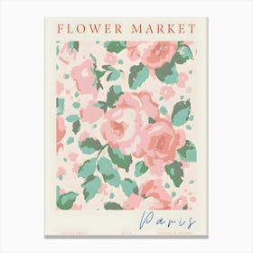 Flower Market Paris 1 Canvas Print