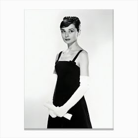 Actress Audrey Hepburn Canvas Print