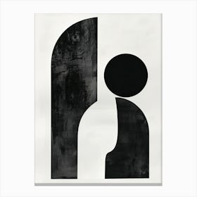 Broken Constructs Bauhaus Minimalist Canvas Print