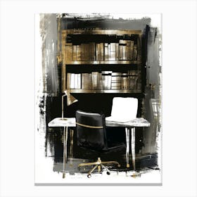 Office Desk 1 Canvas Print