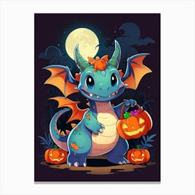 Halloween Dragon Canvas Print