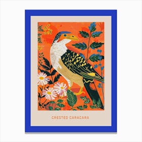 Spring Birds Poster Crested Caracara 1 Canvas Print