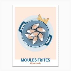 Moules Frites Belgium Canvas Print