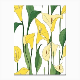 Yellow Calla Lily Canvas Print