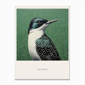 Ohara Koson Inspired Bird Painting Cuckoo 1 Poster Canvas Print