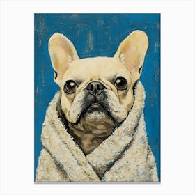 Wash Closet Frenchie 4 Canvas Print