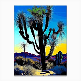 Joshua Tree By Desert Spring Nat Viga Style  (6) Canvas Print