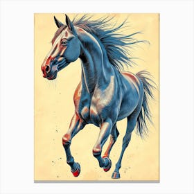 Running Horse Canvas Print