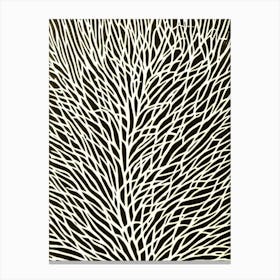 Acropora Palifera Ii Linocut Canvas Print