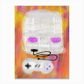 Video Game Canvas Print