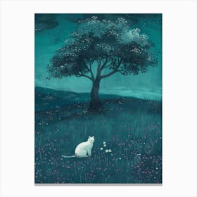 Cat In The Meadow 4 Canvas Print