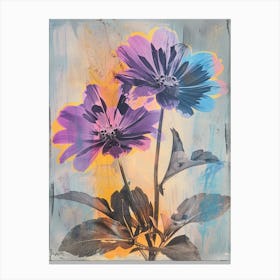 Iridescent Flower Cineraria 1 Canvas Print