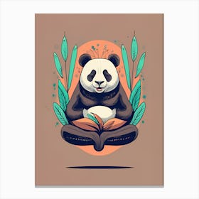 Panda Bear Meditation Canvas Print