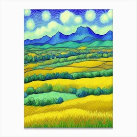 Yellow Fields Canvas Print