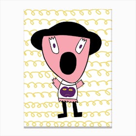 Surprised Girl Canvas Print