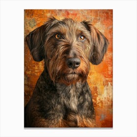 Portrait Of A Dog. Generated AI. Art Print 8 Canvas Print