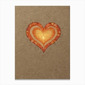 Heart Of Gold 4 Canvas Print