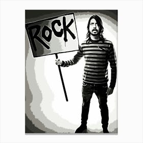 Rock By Dave Grohl Canvas Print
