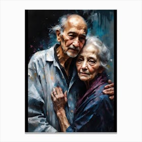 Old Couple Canvas Print