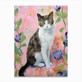A Turkish Van Cat Painting, Impressionist Painting 2 Canvas Print