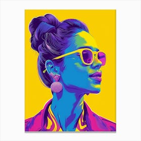 Woman In Sunglasses 5 Canvas Print