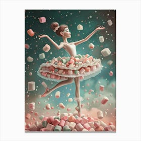 Marshmallow Ballerina 4 Canvas Print