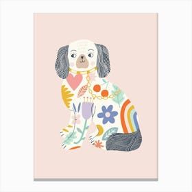 Rainbow Dog Canvas Print