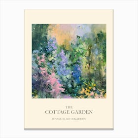 Cottage Garden Poster Wild Bloom 7 Canvas Print