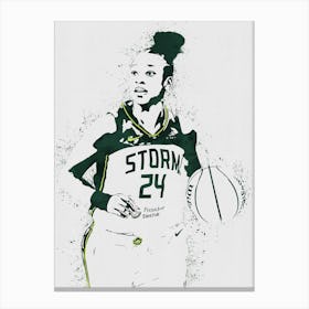 Jewell Loyd Canvas Print