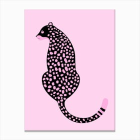 Leopard - Pink Canvas Print