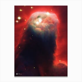 Cone Nebula (2002), NGC 2264 (NASA Hubble Space Telescope) — space poster, science poster, space photo Canvas Print