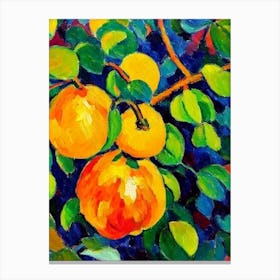 Ugli Fruit 1 Fruit Vibrant Matisse Inspired Painting Fruit Canvas Print