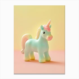 Pastel Toy Unicorn Photography 2 Canvas Print