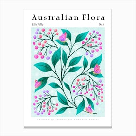 Australian Flora Lilly Pilly Canvas Print