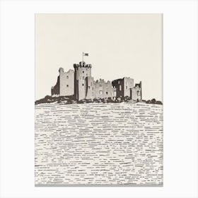 Blarney Castle 4 Ireland Boho Landmark Illustration Canvas Print