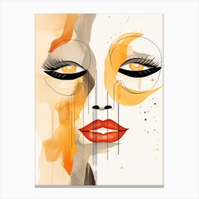 Abstract Of A Woman'S Face 1 Canvas Print