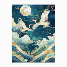 Cranes In The Sky 3 Canvas Print