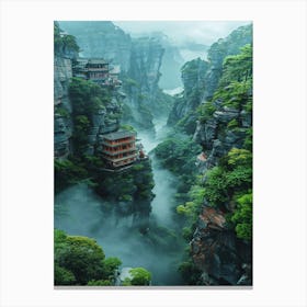 Chinese Cliffs Canvas Print